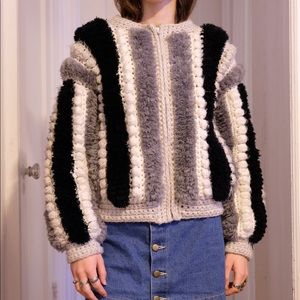 ✨SOLD✨Fuzzy Crochet Jacket